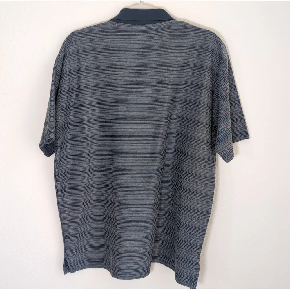 Barneys New York Polo Shirt Mens 2XL Gray Knit Made In Italy Luxury XXL